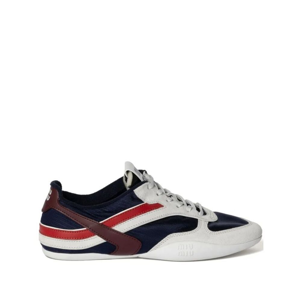 Gymnasium Technical Fabric And Suede Sneakers Women